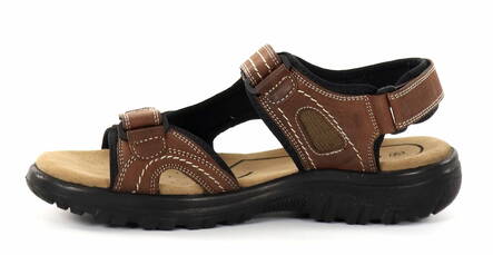 Migant lädersandaler för herr L931-2 cognac - Sandaler för herrar - 136145 - 2