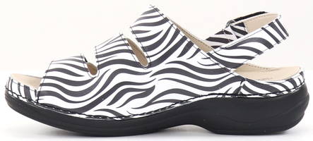 Nursing Care Maskintvättbar sandaler läder WG18F81 zebra - Arbetsskor för damer - 132515 - 2