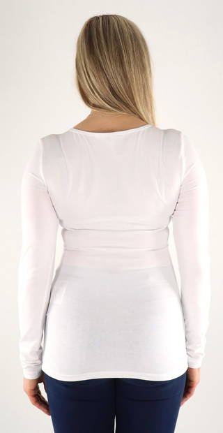 Only Shirt Live love o-neck vit - Långärmade tröjor för  damer - 133305 - 2