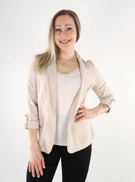 Damblazer Vero ModaJesmilo Loose 3/4 silver lining - Kavajer för damer - 133925 - 3