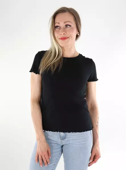 Vila dam t-shirt Pointa svart - T-shirts för damer - 136335 - 1