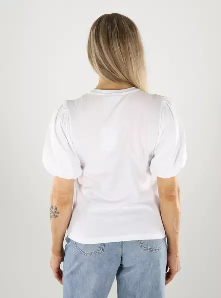 Pieces t-shirt i klarvit - T-shirts för damer - 141195 - 2