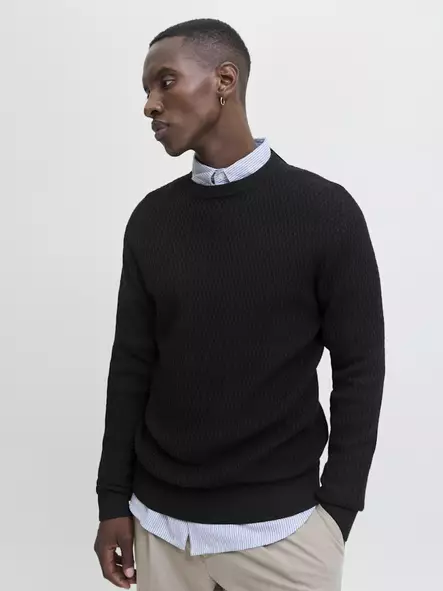 Jack&Jones Tröja JPRBLAREAGAN svart - Stickat för herrar - 139315 - 1