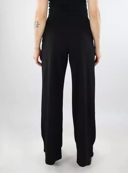 JDY byxor med vida ben för damer Svart knapp - Byxor för damer - 137395 - 2