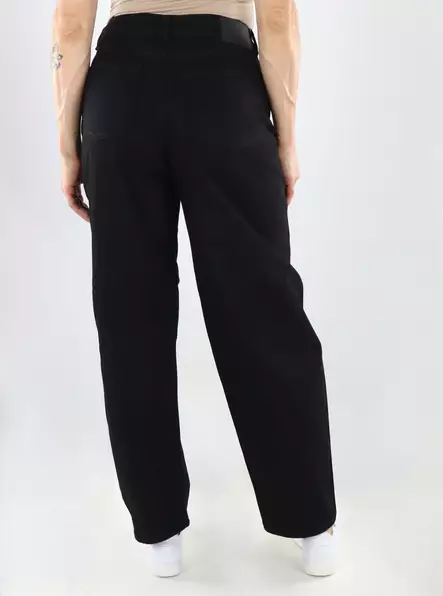 JJXX jeans JXFUJI BARREL MW R402 svart denim - Jeans för damer - 141465 - 2