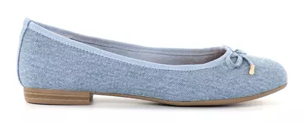 Marco Tozzi Ballerinas 22136-42 lt.blå jeans - Ballerinaskor - 138095 - 2