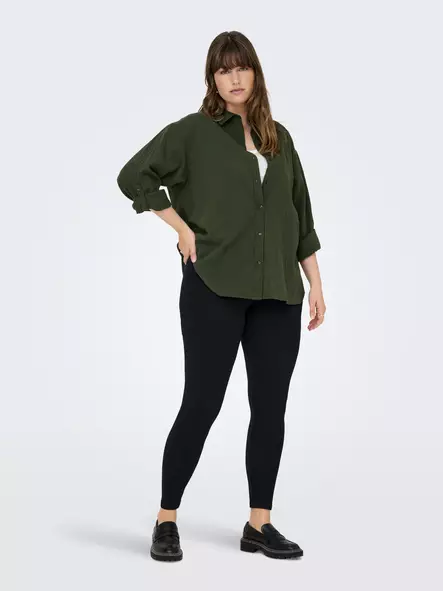 Only Carmakoma Plus size dam leggings Time svart - Leggings - 126615 - 1