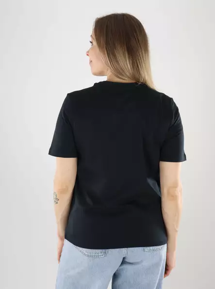 Only dam t-shirt Luxe Top svart - T-shirts för damer - 140165 - 2