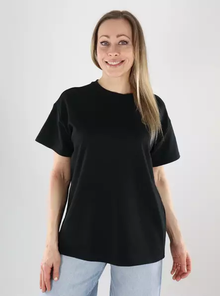 Pieces dam t-shirt Oversized Tee svart - T-shirts för damer - 140155 - 1