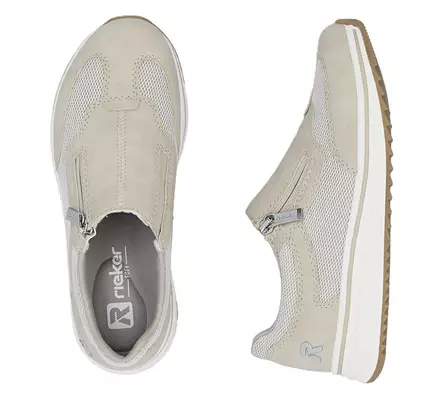 Rieker damsneakers med bred läst L5854-62 beige - Rieker sneakers - 140425 - 2