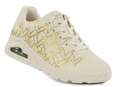 Skechers Sneakers 177975/NTGD UNO - GOLDEN HEART Naturlig/Guld - Skechers sneakers - 141455 - 2