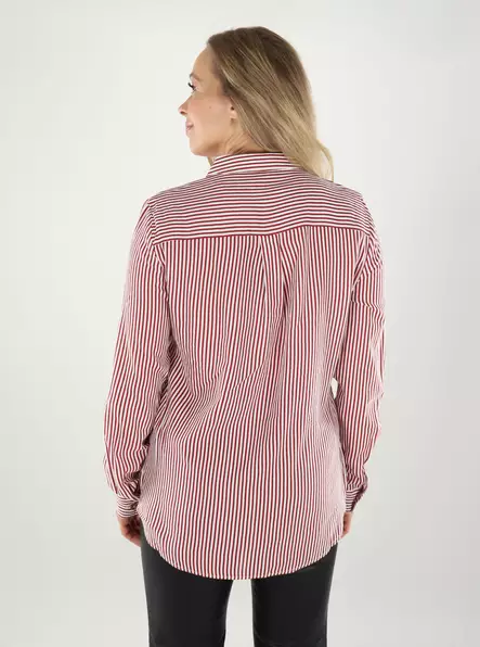 Vero Moda damskjorta VMBUMPY Skjorta karanda röd - Skjortor och blusar för damer - 138975 - 2