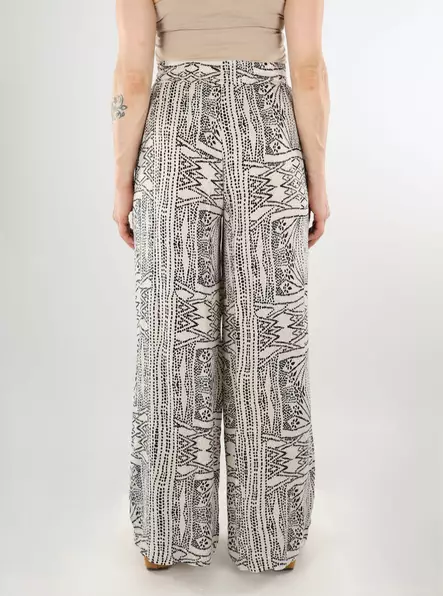 Vero Moda casualbyxor VMMENNY Wide oatmeal/tenna - Byxor för damer - 138455 - 2