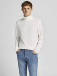 Jack & Jones herr stickad polotröja Wind rollneck, svart, naturvit - Stickat för herrar - 129805 - 2