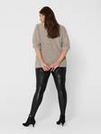 Only Carmakoma Plus size dam leggings Rool coated svart - Leggings - 126685 - 2