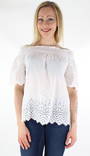 Only T-shirt Shery Anglaise Off Shoulder - T-shirts för damer - 123665 - 3