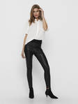 Only leggings med stretch Star faux svart - Leggings - 129485 - 2