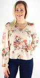 Only dam blommig blus Sonja cloud dancer/ rosa flower - Långärmade tröjor för  damer - 130255 - 1