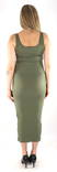 Pieces Elastic Ribbed Dress Kitte tank djup lavgrön - Klänningar och tunikor - 133485 - 2
