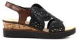 Rieker Kilklackade sandaler V38F8-00 svart - Rieker sandals - 128095 - 1