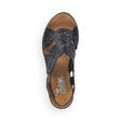 Rieker Kilklackade sandaler V38F8-00 svart - Rieker sandals - 128095 - 3