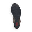 Rieker Kilklackade sandaler V38F8-00 svart - Rieker sandals - 128095 - 4