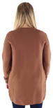 Vila Stickad kofta Lalaline long brun - Stickat för damer - 125275 - 2