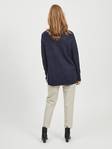 Vila mjuk stickad dam tröja lös Ril high low total eclipse mörkblå - Stickat för damer - 129365 - 4
