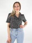 Pieces dam t-shirt silver svart/prickig - T-shirts för damer - 136185 - 1