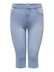 Only Carmakoma plus size capris HW trosor ljusblå denim - Shorts och capribyxor för damer - 136425 - 6