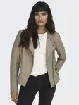 Only dambikerjacka Ava Faux vittrad teak - Skinnjackor och PU-jackor för damer - 136485 - 4