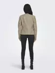 Only dambikerjacka Ava Faux vittrad teak - Skinnjackor och PU-jackor för damer - 136485 - 3