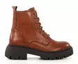 Ten Points Dam Ankelboots i läder 60384 Pandora Chunky Cognac - Stövletter och kängor för damer - 136885 - 1
