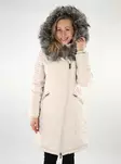 Only dam vinterkappa Ny Linette Fur Huva pumice stone/dtm - Vinterjackor för damer - 137115 - 1