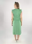 Only ekologisk bomullsklänning Wrap Midi green bee/mia ditsy - Klänningar och tunikor - 138125 - 2