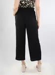 Vila stretchbyxor Belted Culotte svart - Byxor för damer - 138525 - 2