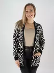 Vila damkofta Öppen svart skönhet/jaquard - Stickat för damer - 139505 - 1