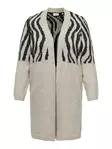 Carmakoma Cardigan ANIMAL whitecap grå - Stickat för damer - 139555 - 3