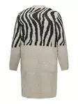 Carmakoma Cardigan ANIMAL whitecap grå - Stickat för damer - 139555 - 4