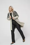 Carmakoma Cardigan ANIMAL whitecap grå - Stickat för damer - 139555 - 2