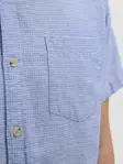 Jack&Jones kortärmad herrskjorta fänrik blå - Skjortor för herrar - 138025 - 6