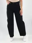 JJXX jeans JXFUJI BARREL MW R402 svart denim - Jeans för damer - 141465 - 1