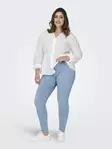 Only Carmakoma dam jeans i plusstorlek Thunder Reg Push Up ljusblå denim - Jeans för damer - 137755 - 4