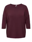 Only Carmakoma Tröja Lamour cabernet - Långärmade tröjor för damer - 139025 - 5