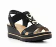 Rieker kilsandaler för damer 67498-00 svart - Rieker sandals - 137955 - 4