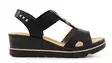 Rieker kilsandaler för damer 67498-00 svart - Rieker sandals - 137955 - 1