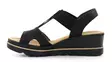 Rieker kilsandaler för damer 67498-00 svart - Rieker sandals - 137955 - 2