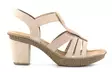 Rieker högklackade sandaler för damer 66526-62 beige - Rieker sandals - 137965 - 2