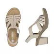 Rieker högklackade sandaler för damer 66526-62 beige - Rieker sandals - 137965 - 5