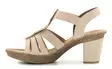 Rieker högklackade sandaler för damer 66526-62 beige - Rieker sandals - 137965 - 3